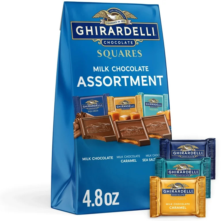 GHIRARDELLI Assorted Milk Chocolate SQUARES, Chocolate Assortment, 4.8 oz Bag | Walmart (US)