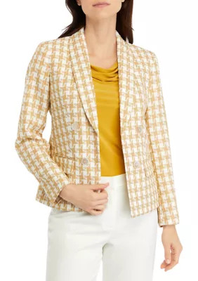 Kasper Houndstooth Tweed Jacket | Belk