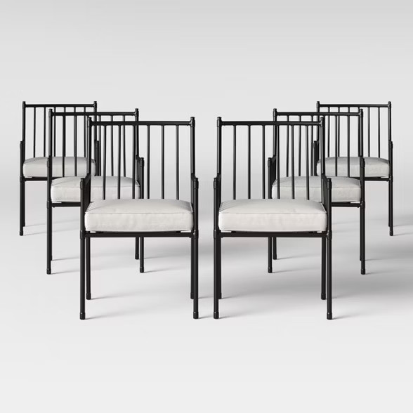 Fernhill 6pk Patio Dining Chair White - Threshold™ | Target