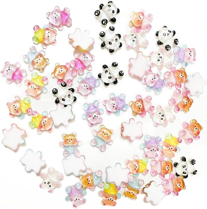3D Nail Art Charms, 20 PCS Cute Bear Charms for Nail Decoration, DIY Crafts (7 Styles) | Amazon (CA)