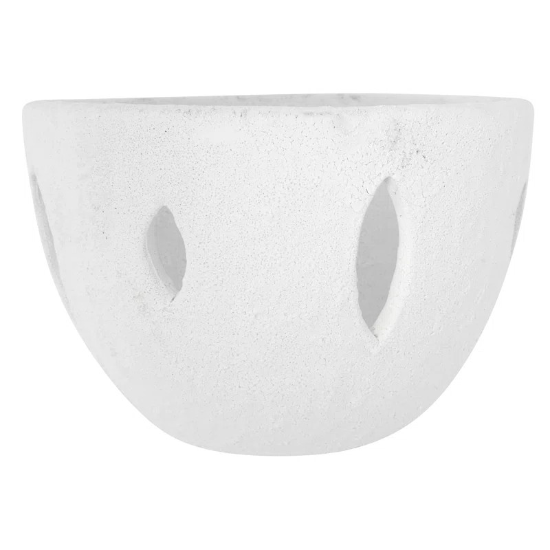 Eman Decorative Coarse Bowl with Cut-Outs and Volcano Glaze | Wayfair North America