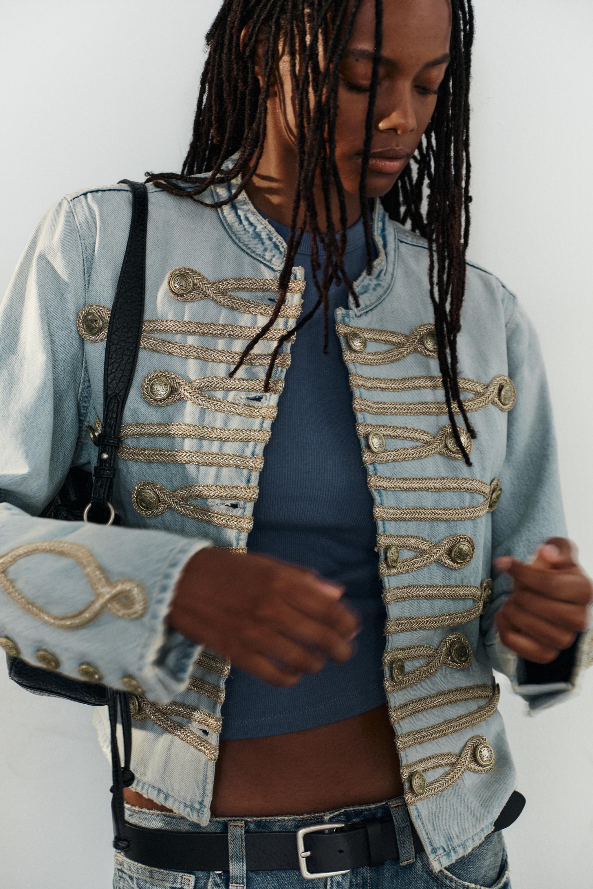 TRF DENIM BUTTON JACKET | Zara US