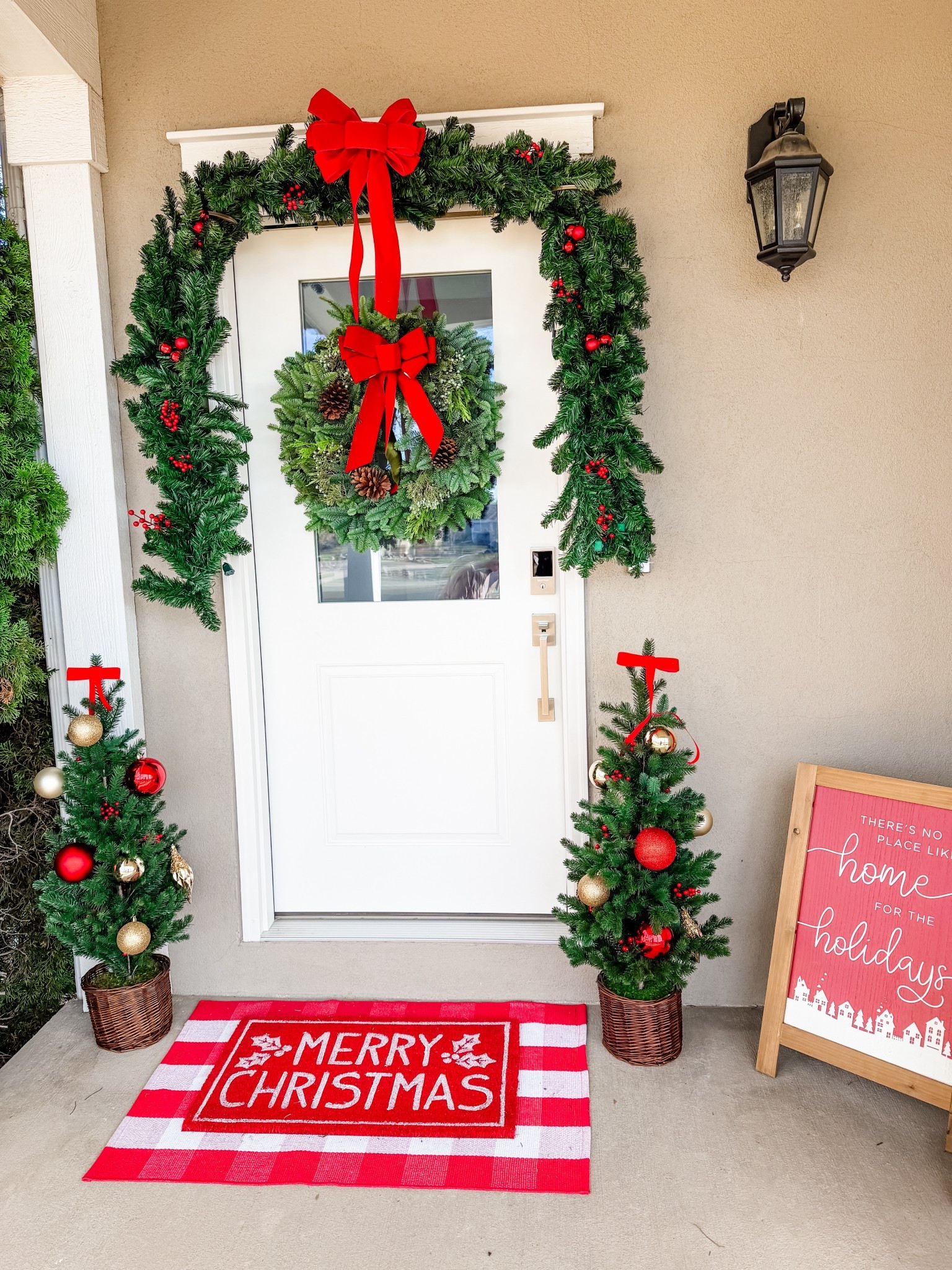 Front porch Christmas decor! Sharing as much as possible. I’m loving these target trees with a woven base to add ornaments to. 

Holiday decor, Christmas decor, front porch decor, holiday home, holiday decorations 

#LTKHome #LTKHoliday #LTKSeasonal