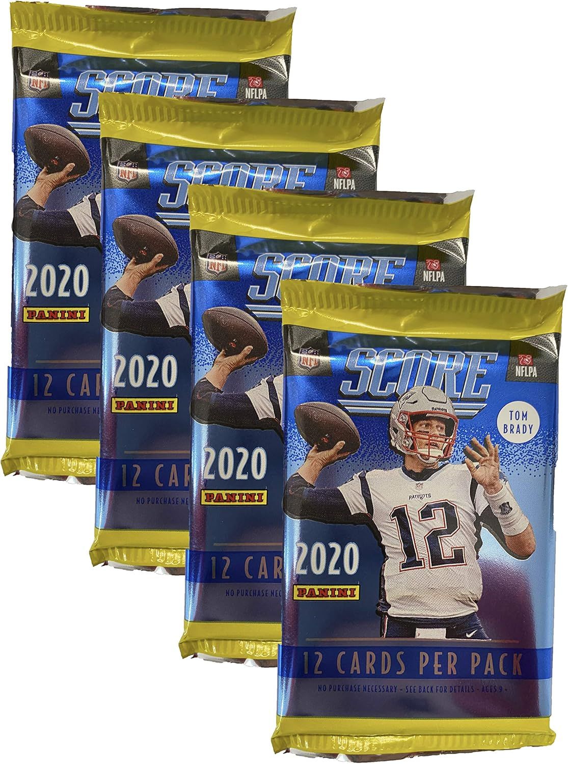 Panini 2020-2021 Score NFL Football Trading Cards Retail Factory Sealed 4 Pack | Amazon (US)