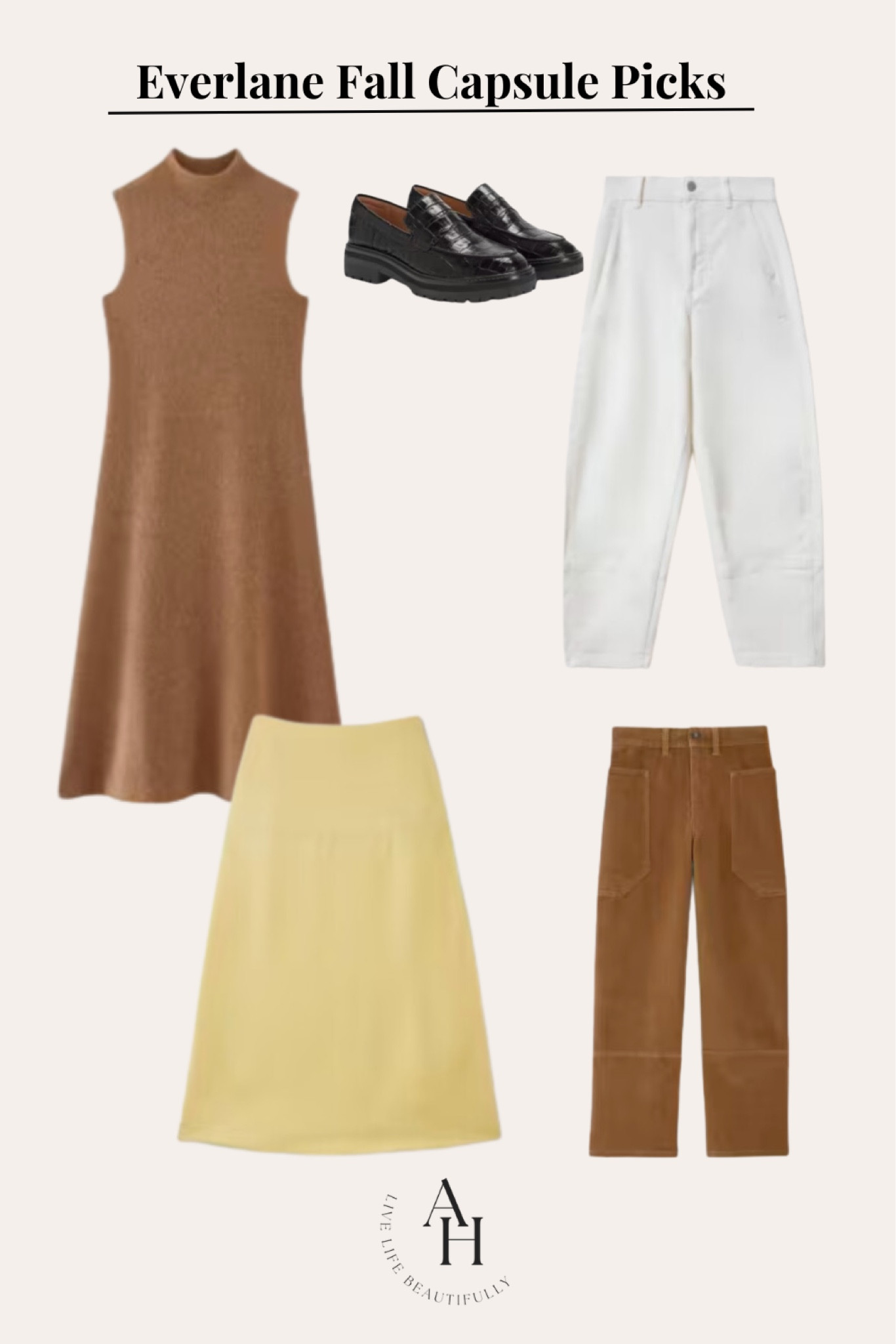 The Everlane fall capsule is here and it is GOOD. Here are my favorite picks for fall pants and fall dresses and skirts! Plus, the lug sole loafers are ICONIC.

Fall outfits, fall outfit ideas, minimalist style, minimalist fall outfit 

#LTKstyletip #LTKSeasonal #LTKshoecrush