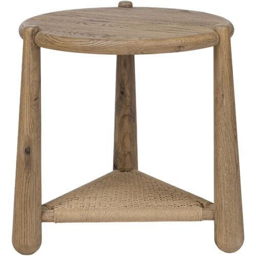 Salvador End Table, Aged Smoked Resawn Oak | One Kings Lane