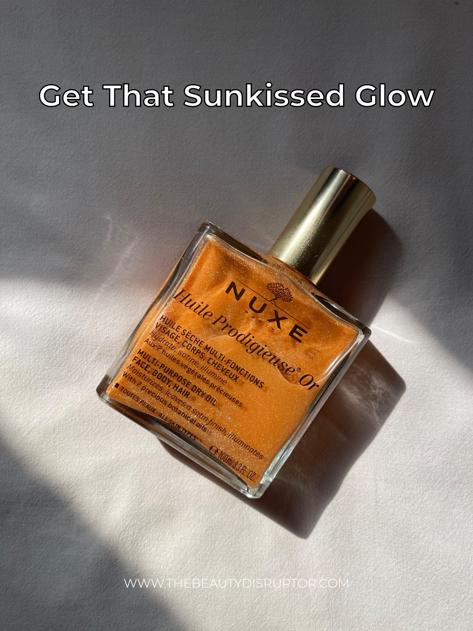 Summers coming up, and what better way than to enhance your natural beauty with Nuxe Huile Prodigieuse Or. A lightweight, fast-absorbing oil that contains 7 botanical oils that nourish the skin and give you that glow.

This French pharmacy product is well renowned staple in every beauty enthusiast’s arsenal. I love the way this oil subtly enhances my natural glow, plus  it  doesn’t stain my clothing.

Shop now, and thank me later. 😉

#LTKBeauty