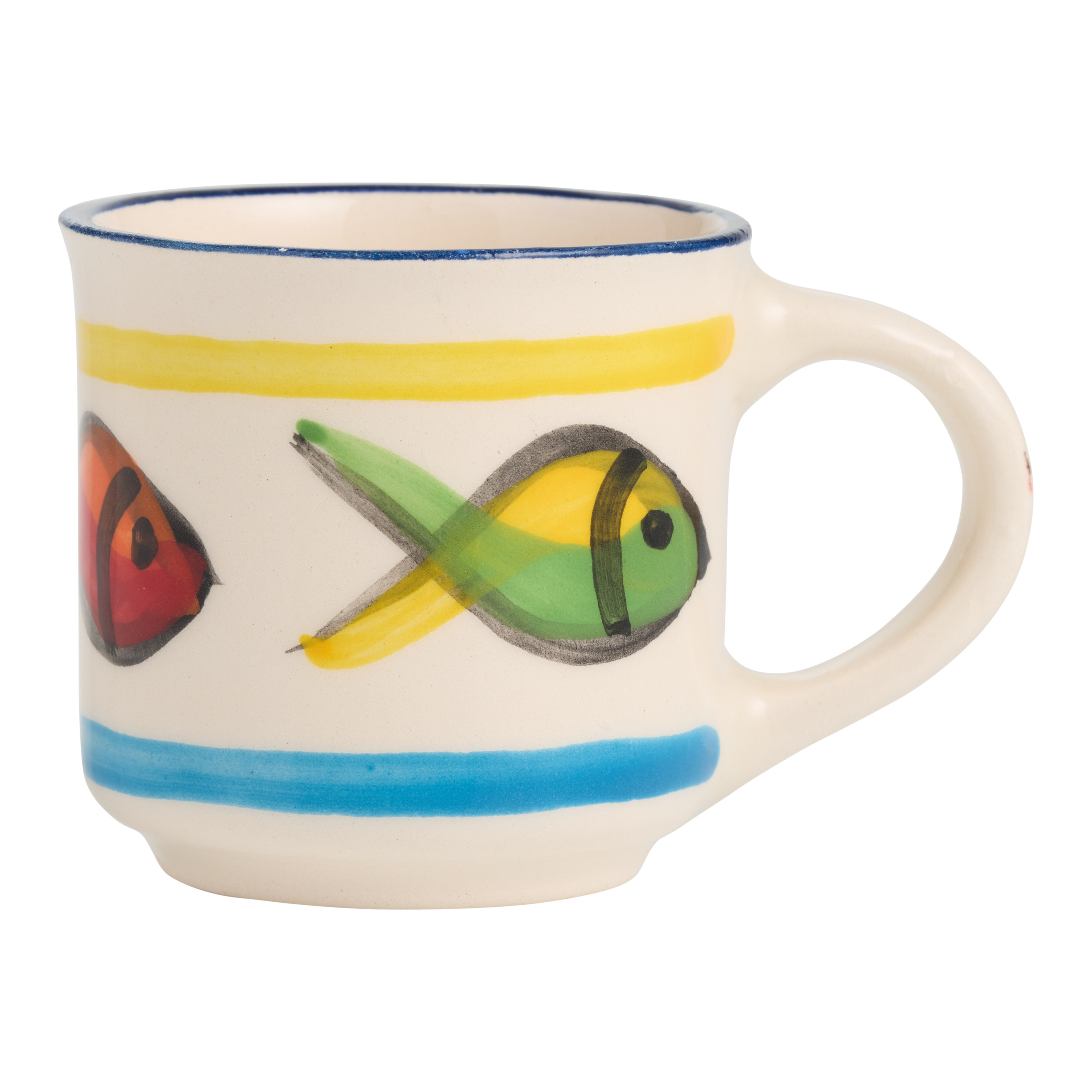 Palomar Turkish Fish Hand Painted Ceramic Espresso Mug | World Market