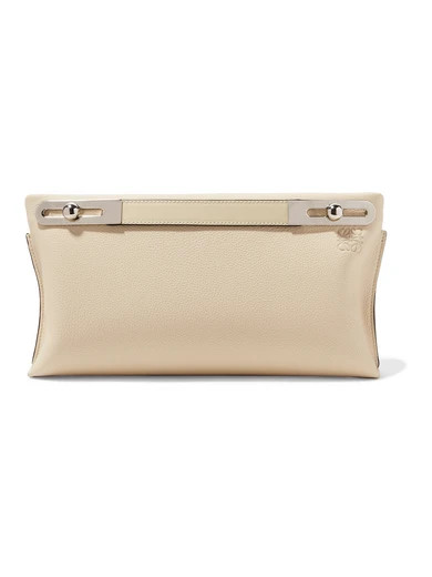 Loewe - Missy Small Textured-leather Shoulder Bag - Ivory | NET-A-PORTER (US)