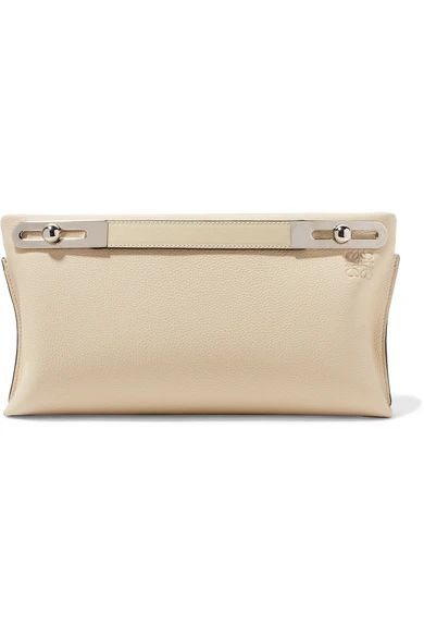 Loewe - Missy Small Textured-leather Shoulder Bag - Ivory | NET-A-PORTER (US)