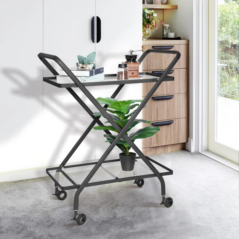 Riceville Metal Bar Cart | Wayfair North America