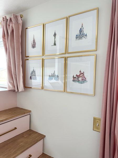Cute princess castle prints for my girls room! 

#princess #castle #bedroom #disney #decor 

#LTKfindsunder50 #LTKhome #LTKsalealert
