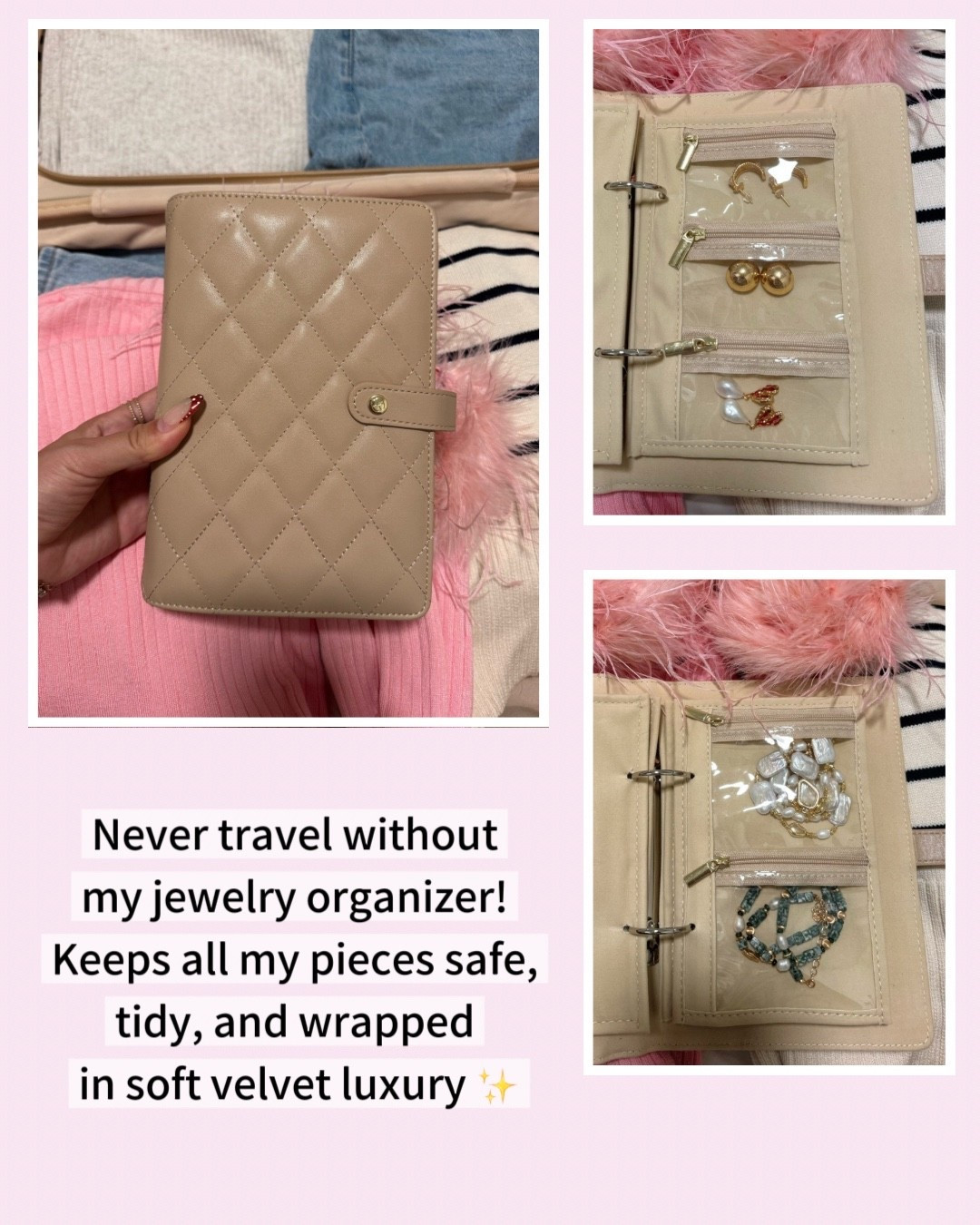 My travel must-have ✈️✨ This jewelry organizer keeps everything in place

Jewelry organizer, Amazon finds

#LTKTravel #LTKHoliday #LTKGiftGuide