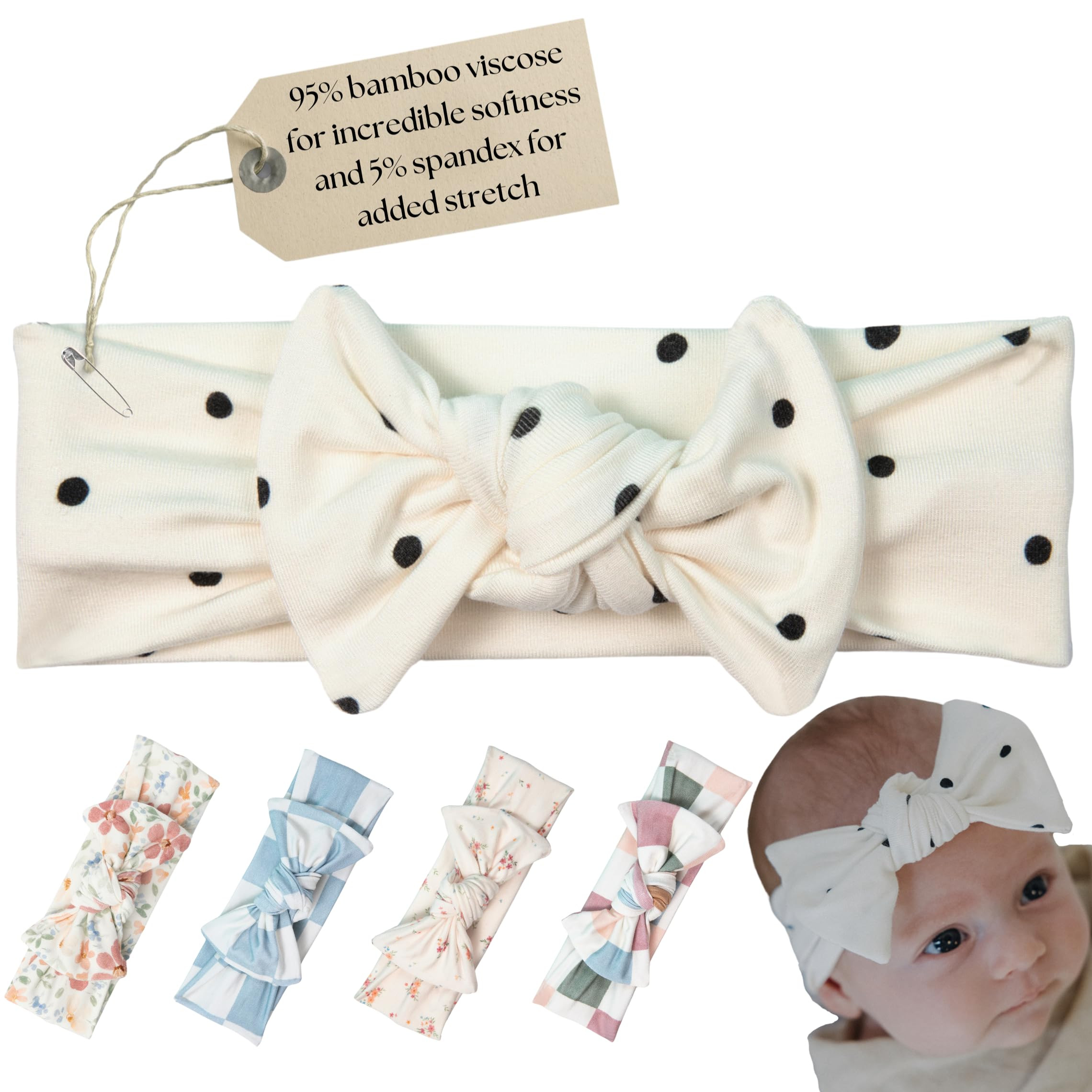 Baby Girl Bows and Headbands - Premium Quality & Stylish Design Toddler Headbands with Soft, Stre... | Amazon (US)