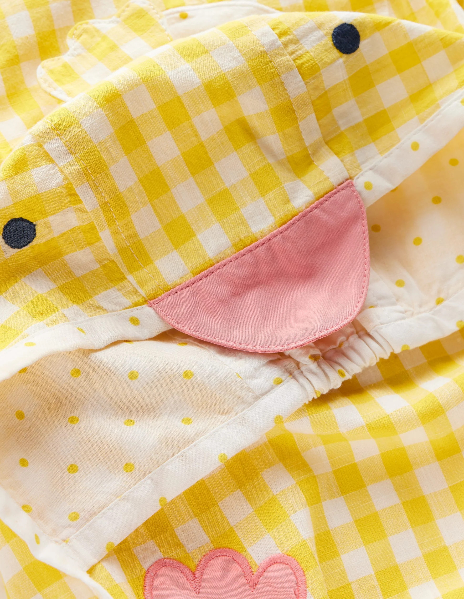 Novelty Easter Set-Pineapple Yellow Gingham Chick | Boden (US)