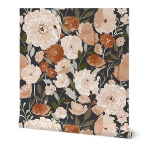 Poppy-copper-Garden C | Spoonflower
