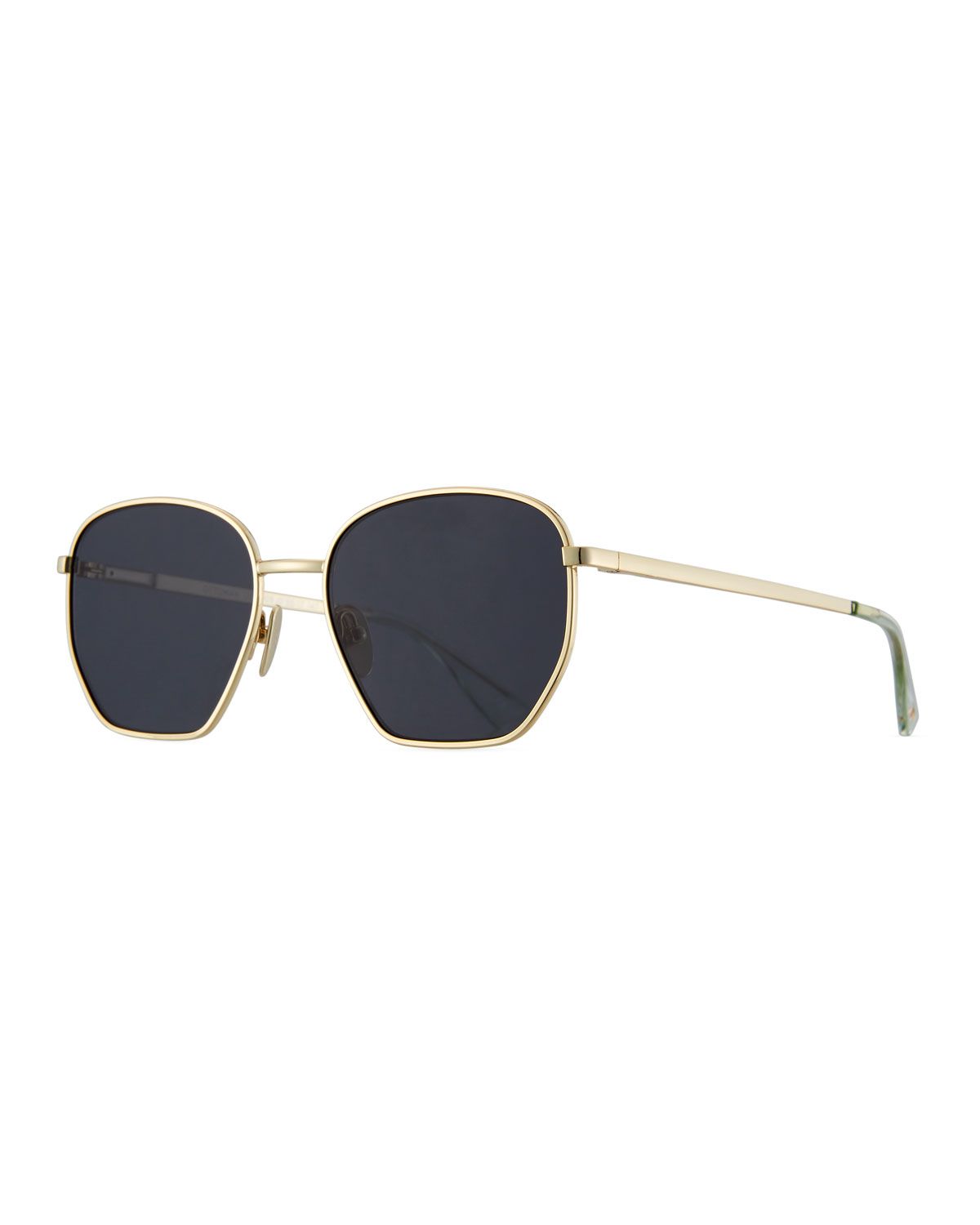 Ottoman Geometric Sunglasses, Black Nickel | Neiman Marcus