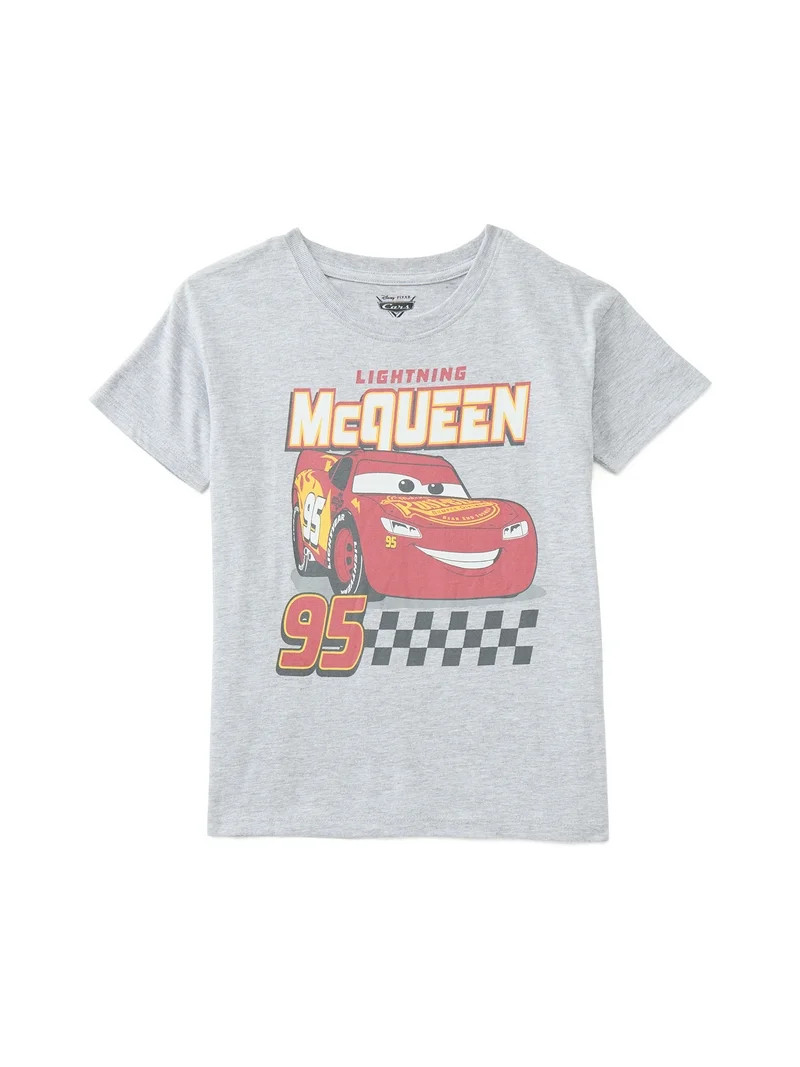Pixar Cars Toddler Boys' Graphic Tee with Short Sleeves, Sizes 12M-5T - Walmart.com | Walmart (US)