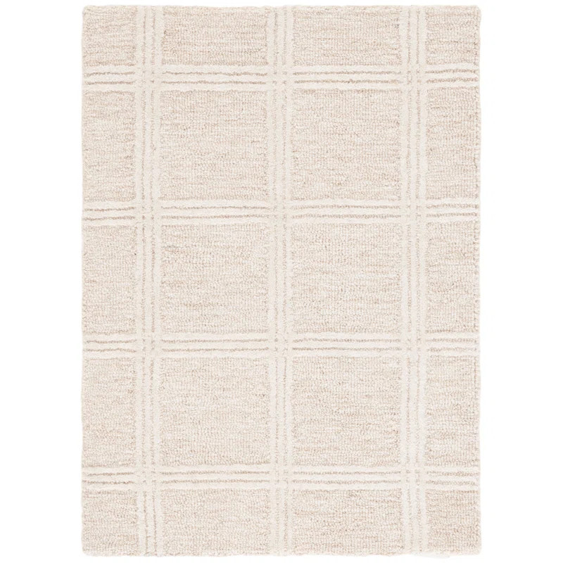 Karnak Hand Tufted Wool & Cotton Plaid Rug | Wayfair North America