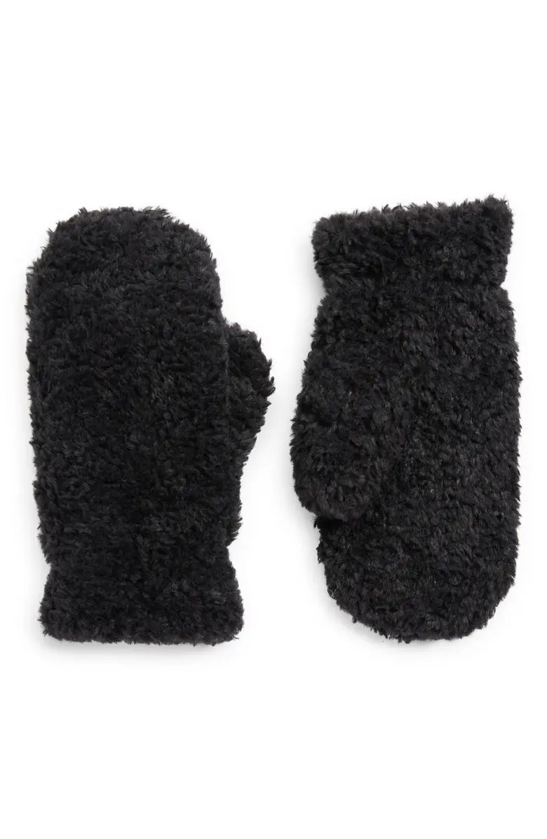 Open Edit Faux Shearling Mittens | Nordstrom | Nordstrom