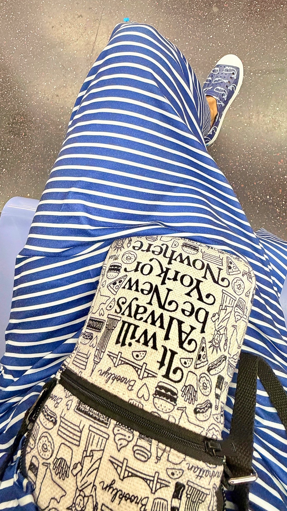 Comfy cool outfit for hot weather ! And it has pockets @amazon maxi striped dress , NY bag and Native shoes