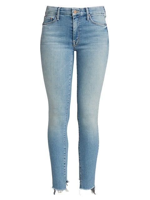 The Looker Frayed Ankle Jeans | Saks Fifth Avenue