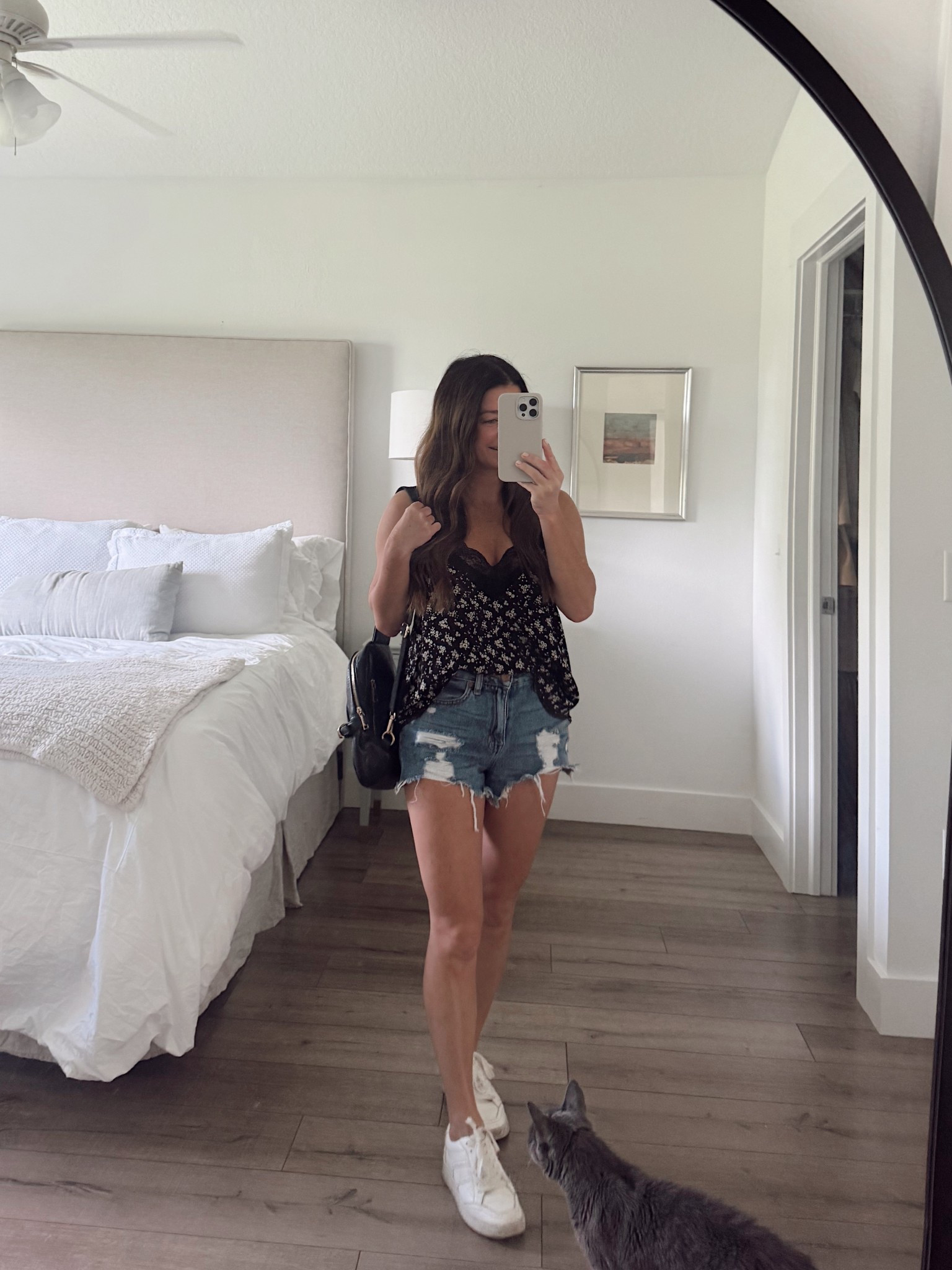 By request: linking styles that are a similar vibe! Exact sneakers are in stock. 

Casual outfit, denim shorts, sneaker outfit 

#LTKPetite #LTKStyleTip