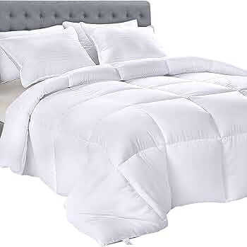 Utopia Bedding Comforter - All Season Comforters Queen Size - Plush Siliconized Fiberfill - White... | Amazon (US)