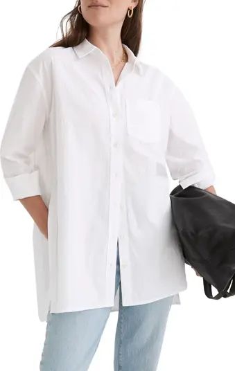 Madewell Ex-Boyfriend Oversize Straight Hem Cotton Button-Up Shirt | Nordstrom | Nordstrom Canada