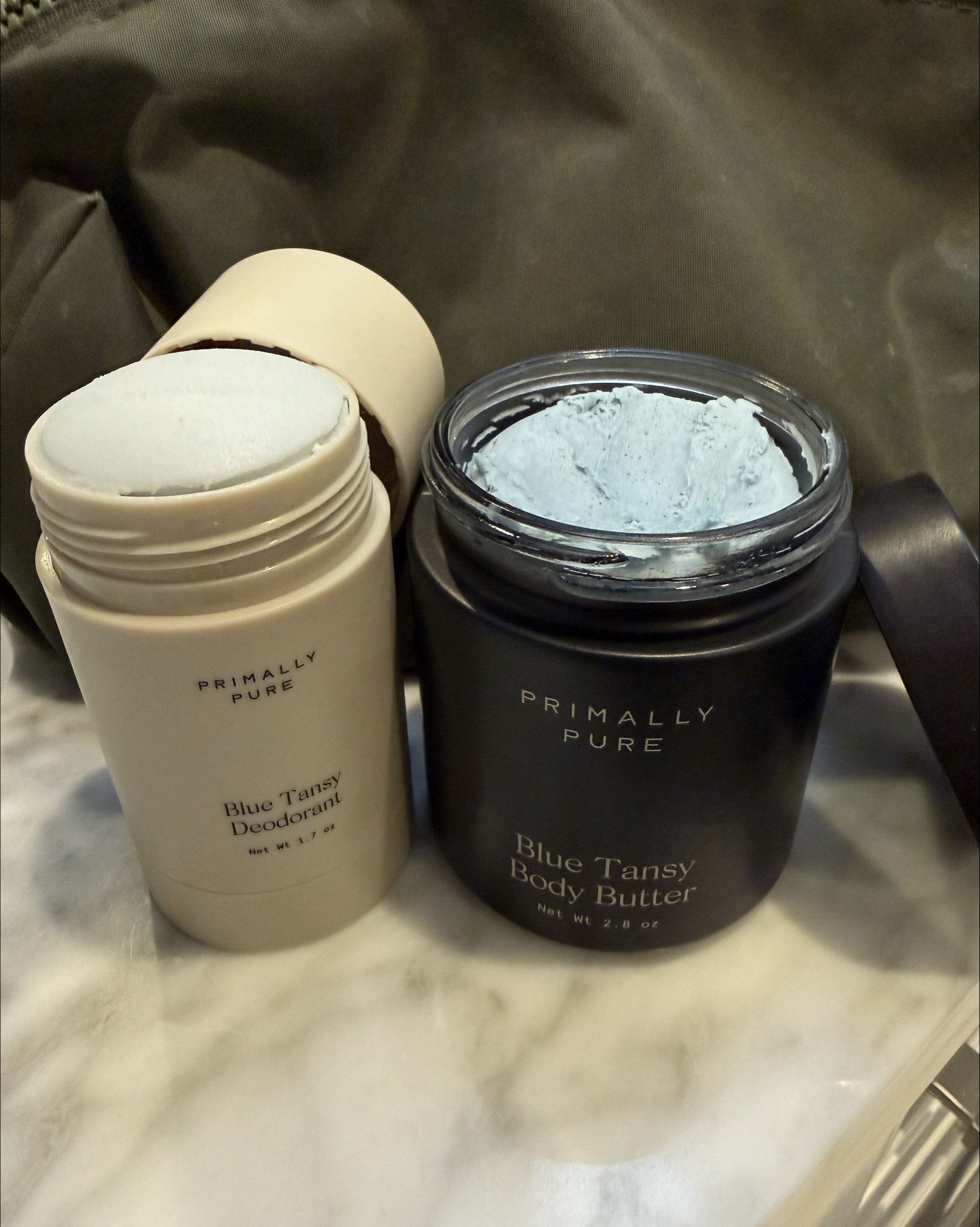 Blue Tansy deodorant is my FAVORITE, and their new body butter in blue tansy is gorgeously blue and goes on so smooth like butter! 