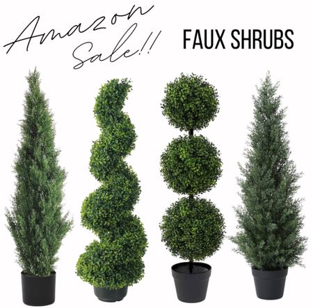 Faux shrubs on sale now! 

#garden #fauxplant #fauxshrubs 

#LTKSpringSale #LTKSeasonal #LTKsalealert