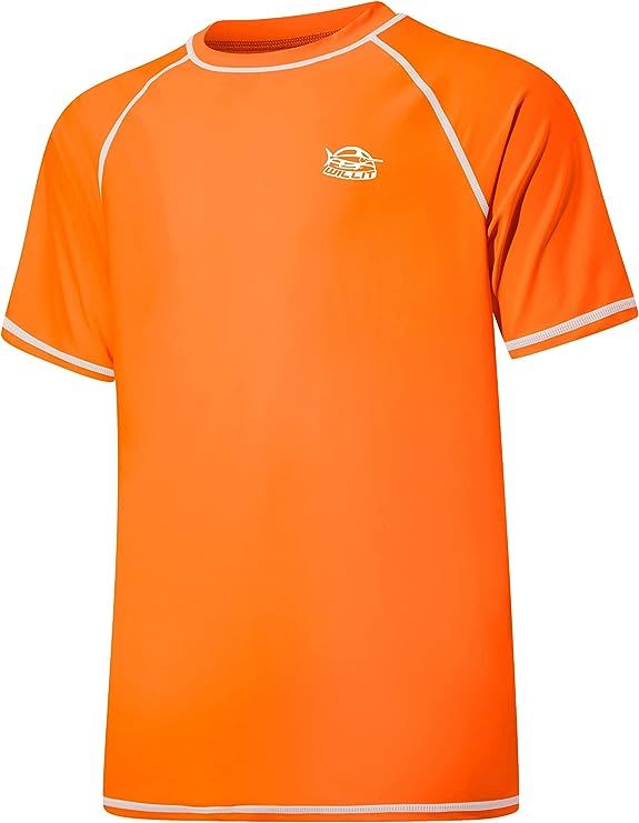 Willit Men's Rashguard Swim Shirts UPF 50+ Sun Protection Shirts Short Sleeve SPF Quick Dry Beach... | Amazon (US)