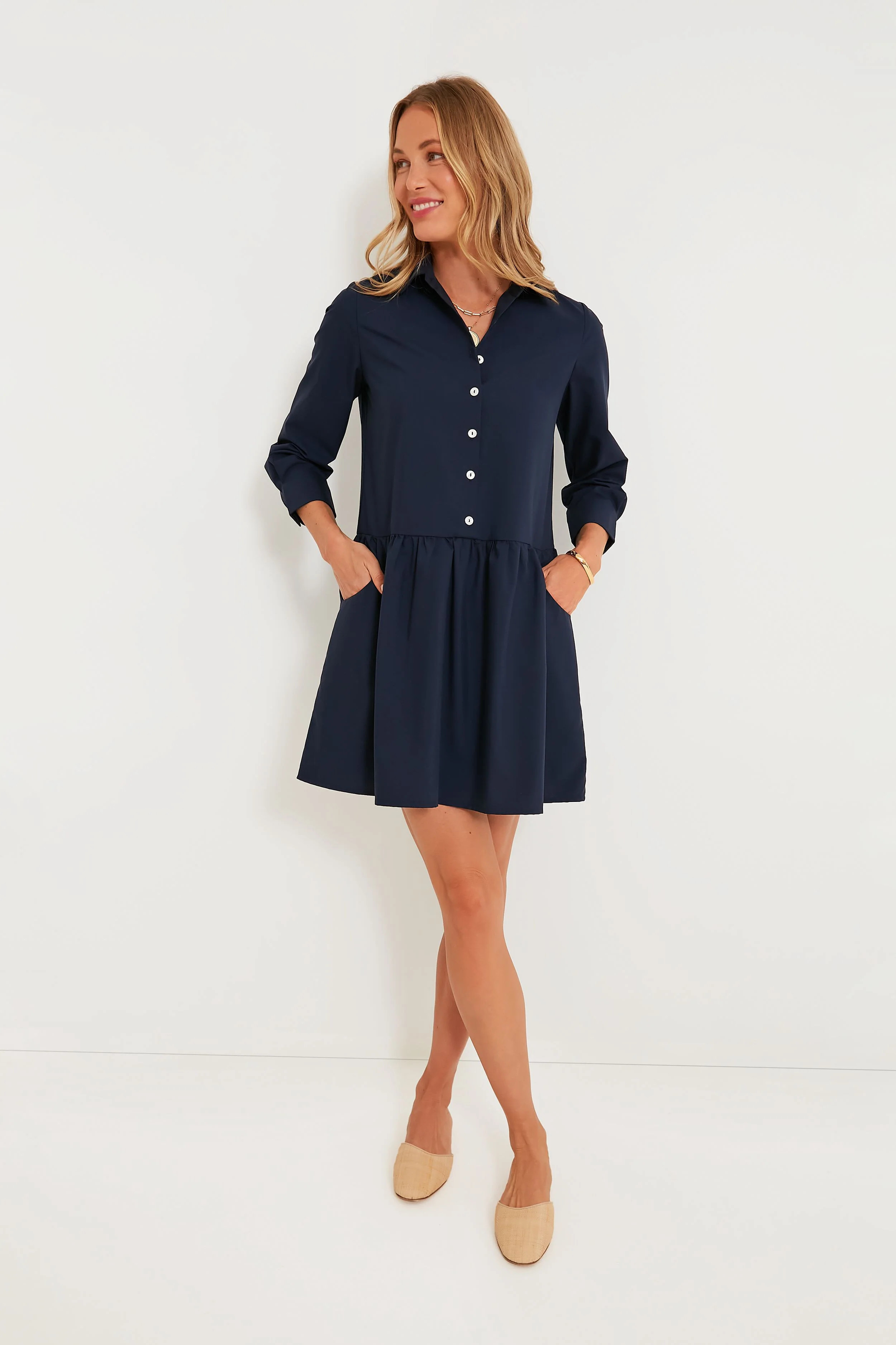 Midnight Navy Hayes Dress                  Tuckernuck Dress Work Dress Causal Friday Outfits Office  | Tuckernuck (US)