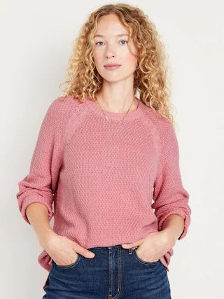 Textured Pullover Tunic Sweater for Women | Old Navy (CA)