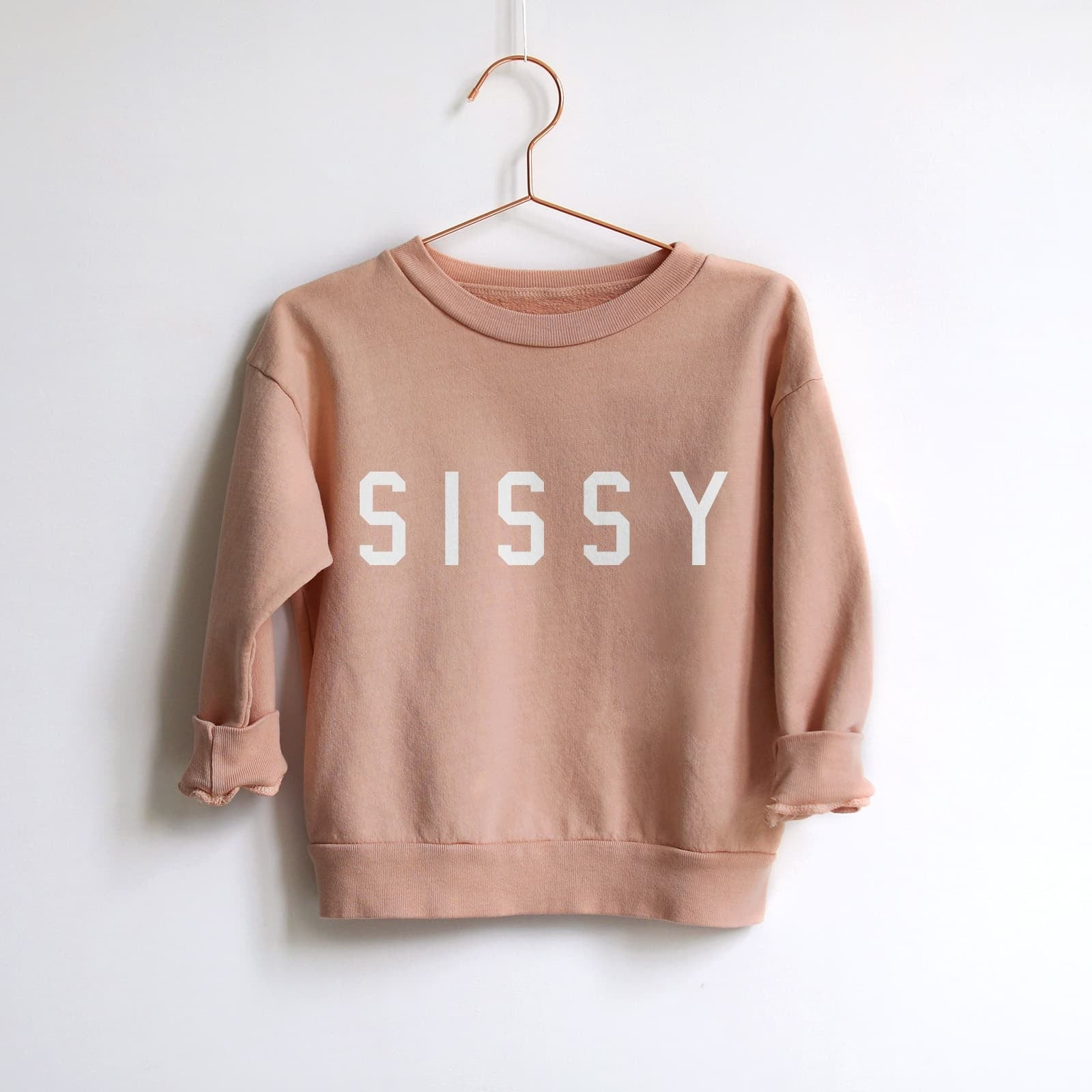 Kids Rose "Sissy™" Everyday Sweatshirt - Rose / 0-3M - Ford And Wyatt | Ford and Wyatt
