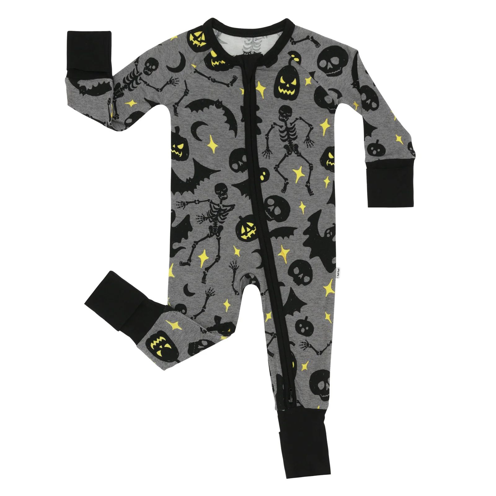 Gray Glowing Ghouls Two-Piece Pajama Set | Little Sleepies