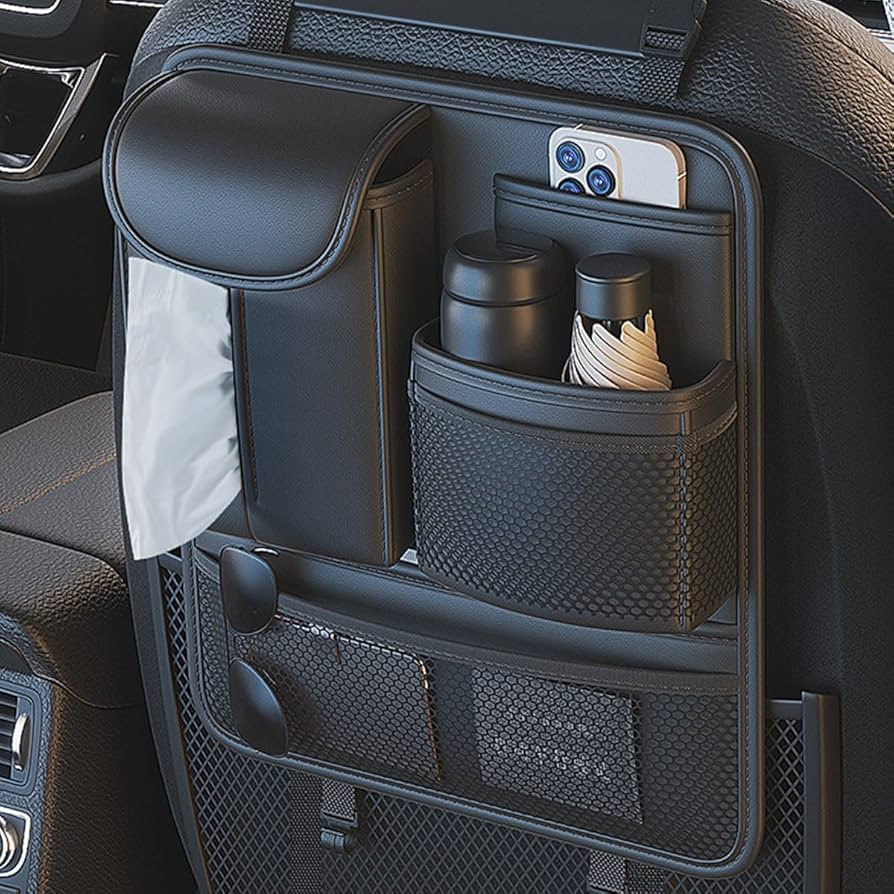 RAKSONIC Backseat Car Organizer,5 Storage Pocketscar Seat Organizer,Car Storage Organizer with Fo... | Amazon (US)