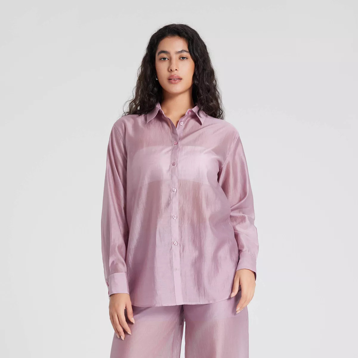 Women's Relaxed Fit Long Sleeve Button-Down Shirt - A New Day™ | Target