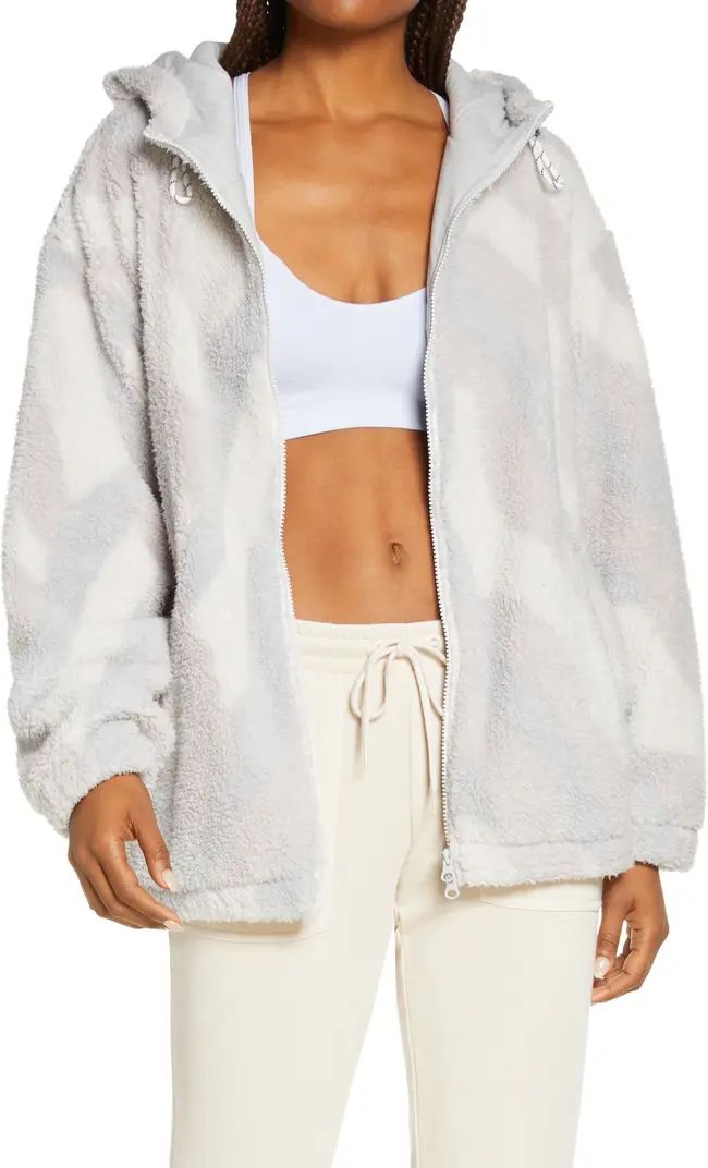 Zella Cloud Soft Fleece Hooded Jacket | Nordstrom | Nordstrom