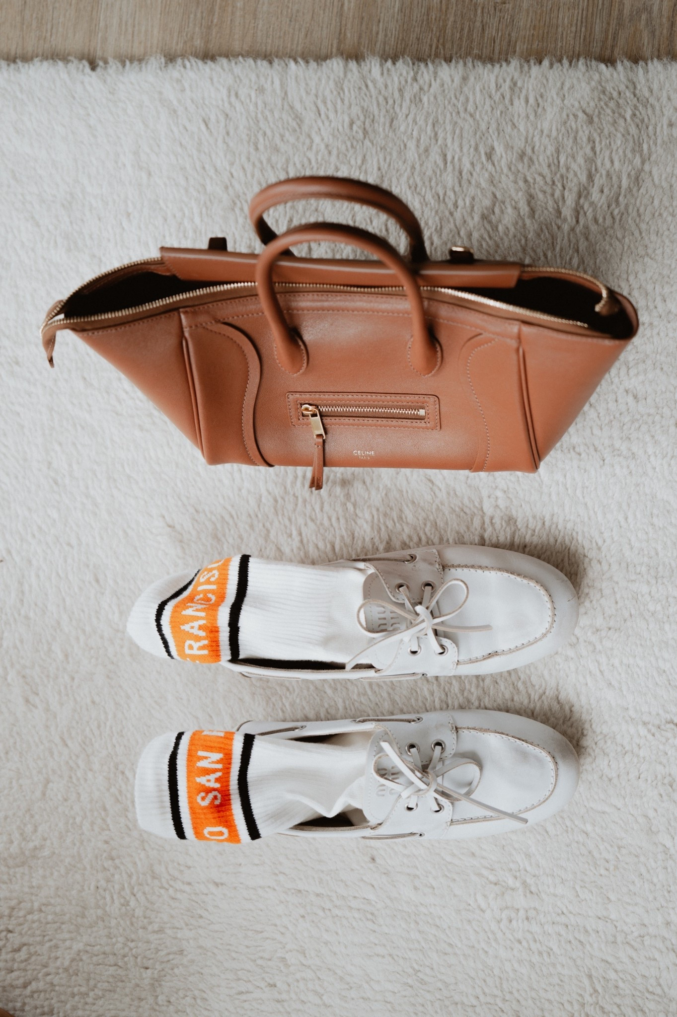 Missing California 🌴 ☀️ 🌁 
Here: Celine Little luggage 🧳 + Miu Miu boat shoes + Gap San Francisco retro style socks 🧦 

#LTKMothersDay #LTKSeasonal #LTKTravel