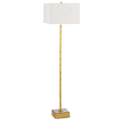 Sarina Gold Leaf One-Light Floor Lamp | Bellacor