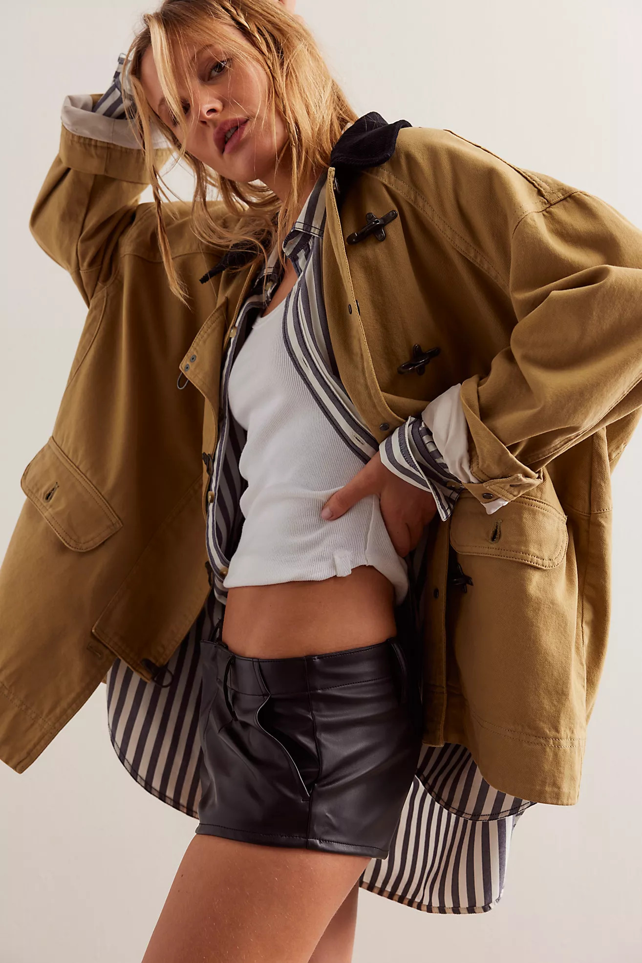 Alessia Vegan Micro Trouser Shorts | Free People (UK)