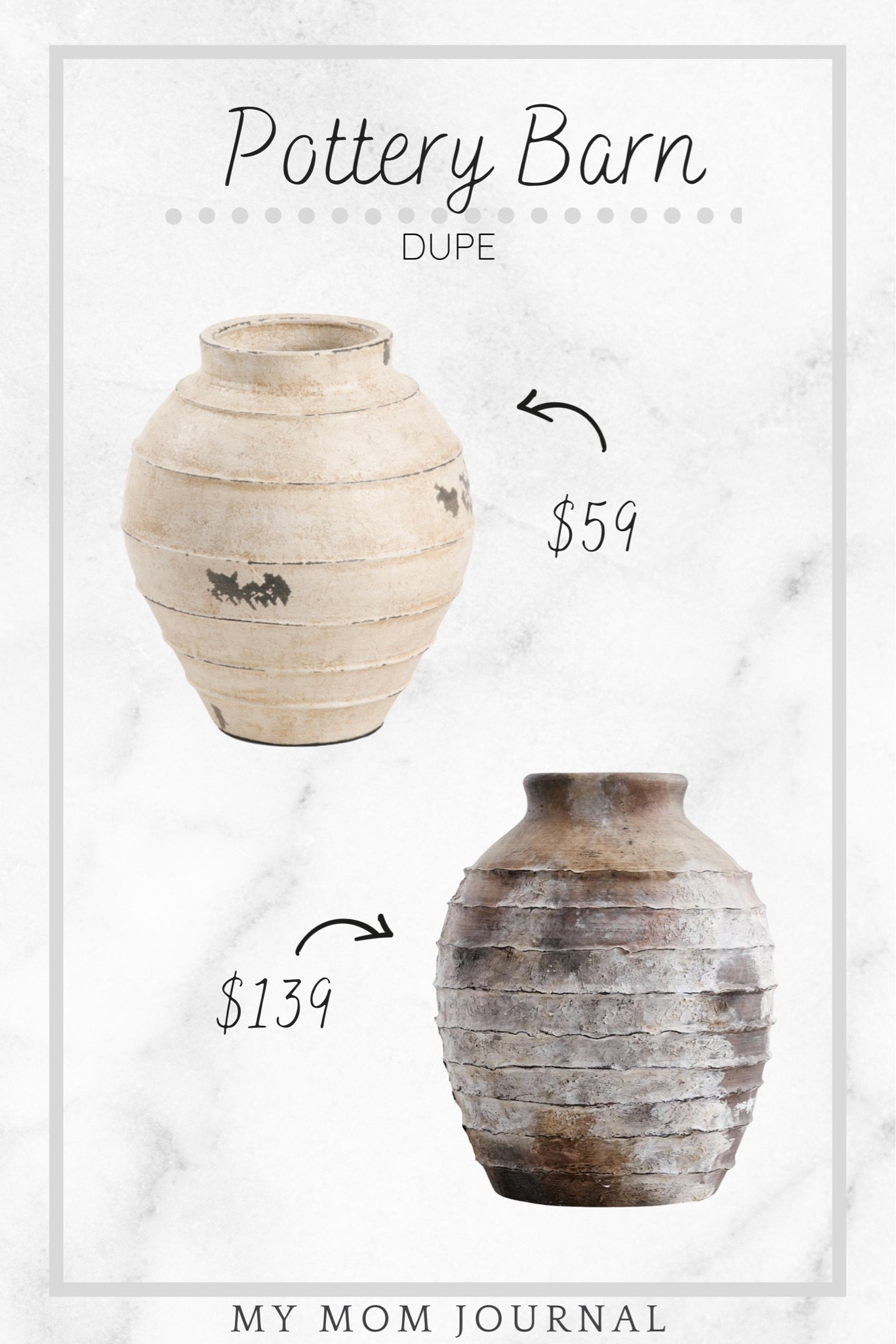 This giant vase from TJMaxx is a fraction of the cost compared to the Pottery Barn one!

#potterybarn #tjmaxx #dupe #decor #homedecor #decordupe

#LTKsalealert #LTKhome #LTKunder100