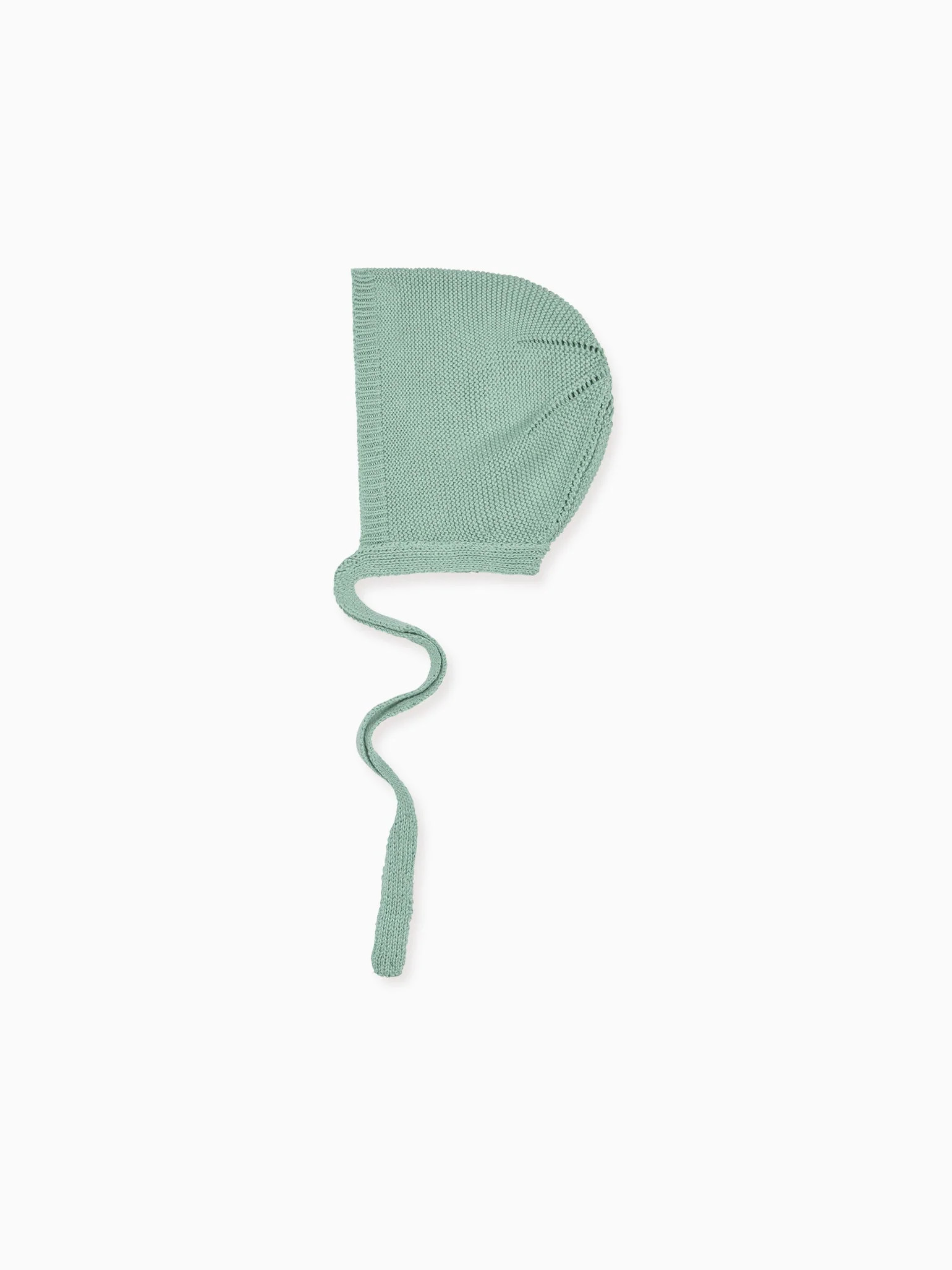 Sage Teo Cotton Baby Knitted Bonnet | La Coqueta (US)
