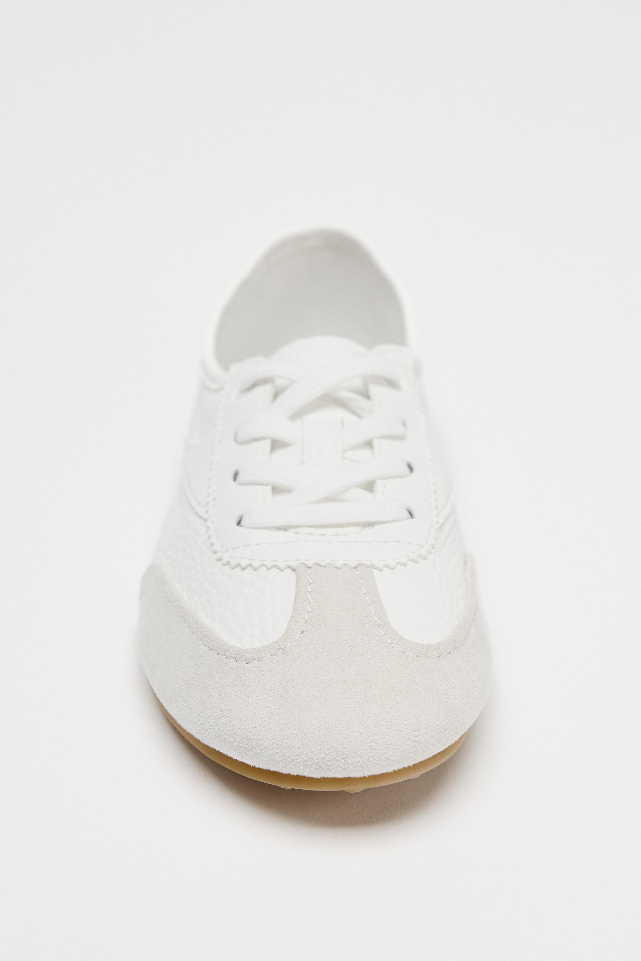 FLAT COMBINED DERBY SHOES | Zara US