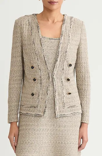 Shimmer Tweed Knit Jacket | Nordstrom