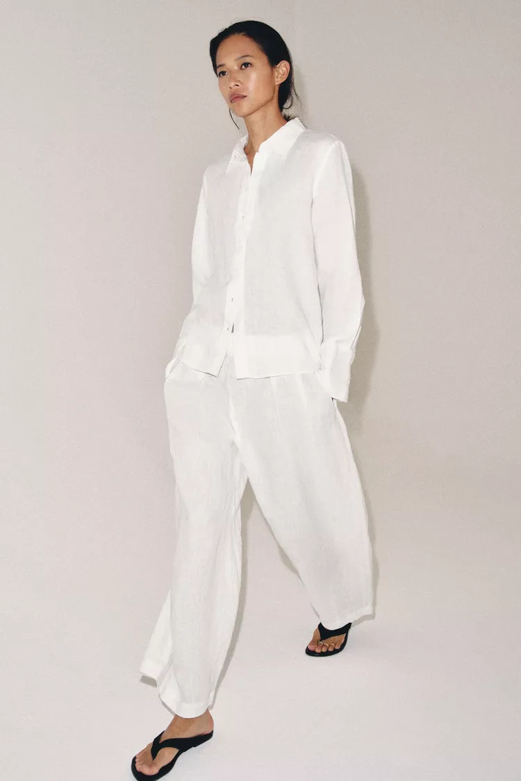 100% LINEN SHIRT ZW COLLECTION | Zara Canada
