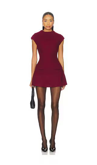Noelia Mini Dress in Bordeaux | Revolve Clothing (Global)