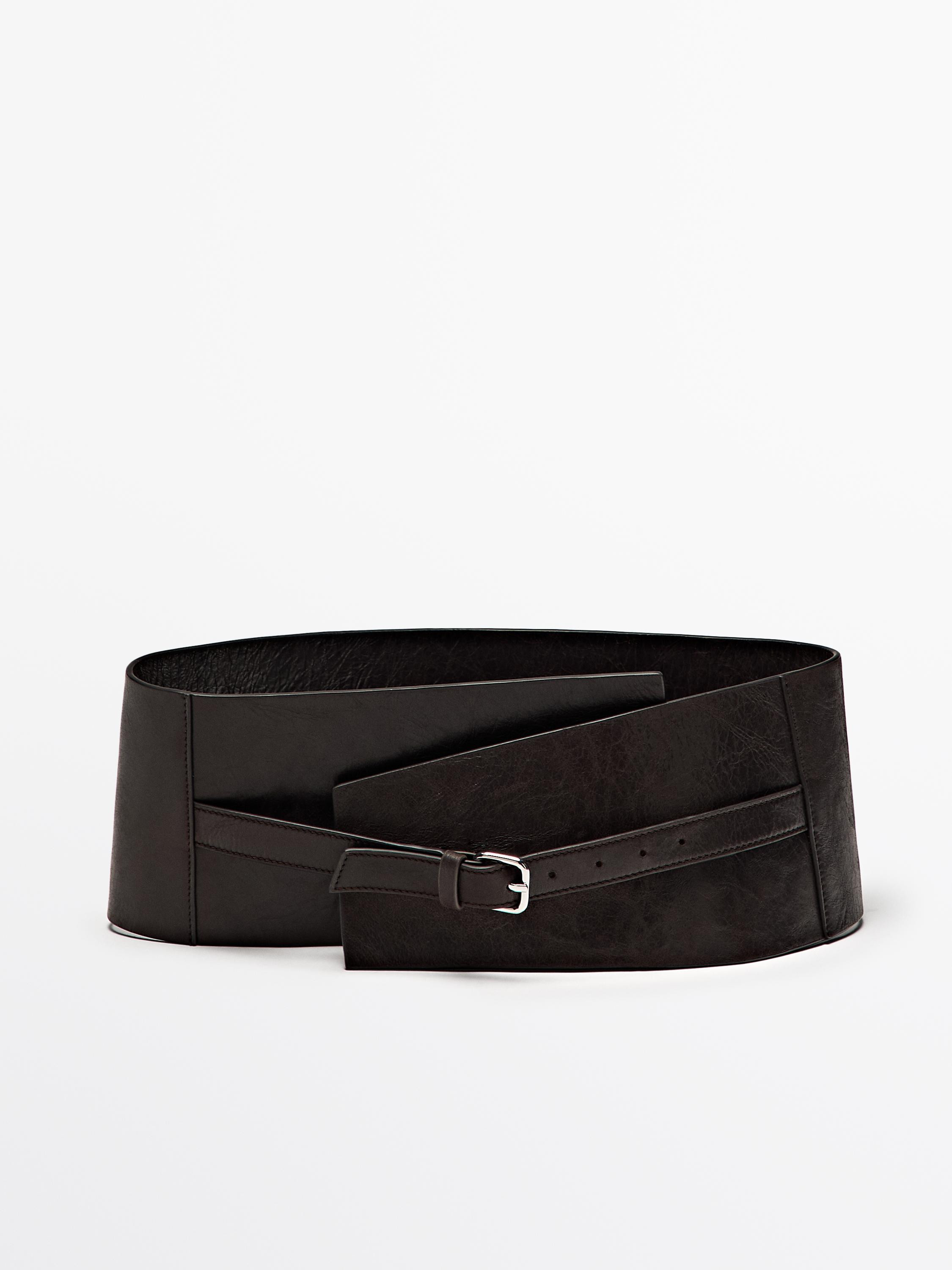 Nappa leather sash belt | Massimo Dutti UK