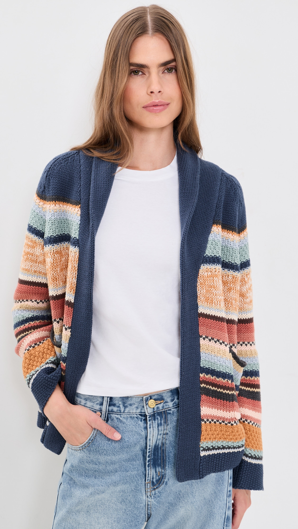 THE GREAT. The Mountain Lodge Cardigan Taos Stripe 2 | Shopbop